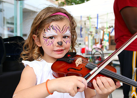 Child Playing Violin