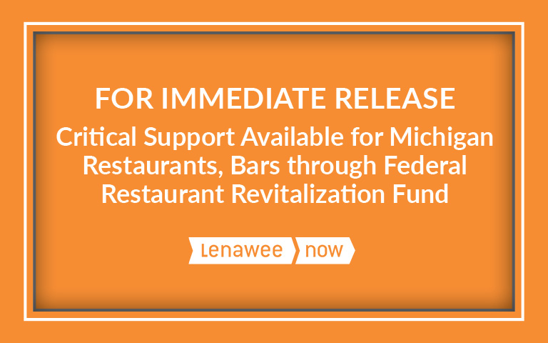 Critical Support Available for Michigan Restaurants, Bars through Federal Restaurant Revitalization Fund
